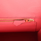 Hermes Special Order (HSS) Birkin 30 Etain and Rose Azalee Epsom Brushed Gold Hardware - Thumbnail View 9