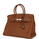 Pre-owned Hermes Birkin 35 Gold Togo Palladium Hardware - Thumbnail View 5
