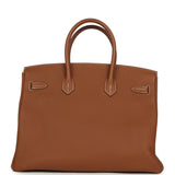 Pre-owned Hermes Birkin 35 Gold Togo Palladium Hardware - Thumbnail View 4