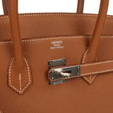 Pre-owned Hermes Birkin 35 Gold Togo Palladium Hardware - Thumbnail View 7