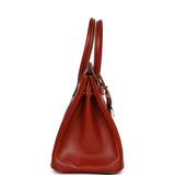 Pre-owned Hermes Birkin 30 Brique Box Palladium Hardware - Thumbnail View 3