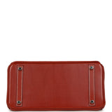 Pre-owned Hermes Birkin 30 Brique Box Palladium Hardware - Thumbnail View 6
