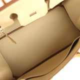 Hermes Birkin 25 Vanille Ostrich Palladium Hardware - Thumbnail View 8