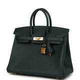 Hermes Birkin 25 Vert Cypress Swift Gold Hardware - Thumbnail View 5