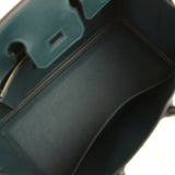 Hermes Birkin 25 Vert Cypress Swift Gold Hardware - Thumbnail View 8