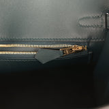 Hermes Birkin 25 Vert Cypress Swift Gold Hardware - Thumbnail View 9