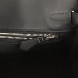Hermes Birkin 25 Ecru and Black Toile H and Black Swift Palladium Hardware - Thumbnail View 9