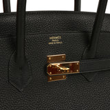 Pre-owned Hermes Birkin 35 Black Togo Gold Hardware - Thumbnail View 7