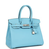 Hermes Birkin 30 Bleu Celeste Epsom Palladium Hardware - Thumbnail View 2