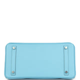 Hermes Birkin 30 Bleu Celeste Epsom Palladium Hardware - Thumbnail View 6