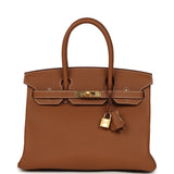 Hermes Birkin 30 Gold Togo Gold Hardware - Thumbnail View 1