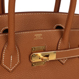 Hermes Birkin 30 Gold Togo Gold Hardware - Thumbnail View 7