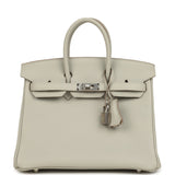 Hermes Birkin 25 Gris Perle Verso Togo Gold Hardware - Thumbnail View 1