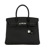 Hermes Birkin 30 Black Togo Palladium Hardware - Thumbnail View 1
