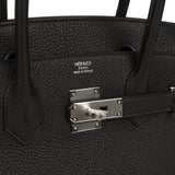 Hermes Birkin 30 Black Togo Palladium Hardware - Thumbnail View 7