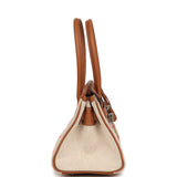 Hermes Shoulder Birkin Light 29 Multicolor Toile and Gold Swift Palladium Hardware - Thumbnail View 3