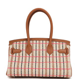 Hermes Shoulder Birkin Light 29 Multicolor Toile and Gold Swift Palladium Hardware - Thumbnail View 4