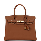 Hermes Birkin 30 Gold Togo Gold Hardware - Thumbnail View 1