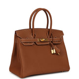 Hermes Birkin 30 Gold Togo Gold Hardware - Thumbnail View 2