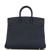 Hermes Birkin 25 Bleu Abysse Togo Gold Hardware - Thumbnail View 4