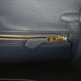 Hermes Birkin 25 Bleu Abysse Togo Gold Hardware - Thumbnail View 9