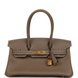 Hermes Shoulder Birkin Light 29 Etoupe Evercolor Gold Hardware - Thumbnail View 1