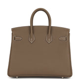 Hermes Birkin 25 Etoupe Togo Palladium Hardware - Thumbnail View 4