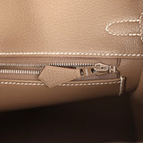 Hermes Birkin 25 Etoupe Togo Palladium Hardware - Thumbnail View 9