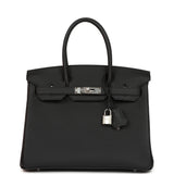 Hermes Birkin 30 Black Togo Palladium Hardware - Thumbnail View 1