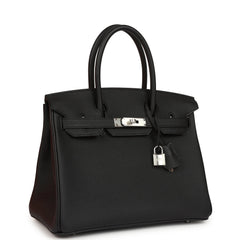 Hermes Birkin 30 Black Togo Palladium Hardware