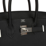 Hermes Birkin 30 Black Togo Palladium Hardware - Thumbnail View 7