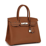 Hermes Birkin 30 Gold Togo Palladium Hardware - Thumbnail View 2