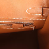 Hermes Birkin 30 Gold Togo Palladium Hardware - Thumbnail View 9