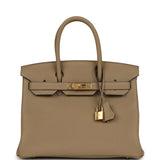 Hermes Birkin 30 Beige Marfa Togo Gold Hardware - Thumbnail View 1