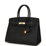 Pre-owned Hermes Birkin Sellier 30 Black Epsom Gold Hardware - Thumbnail View 5