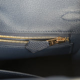 Hermes Birkin 25 Bleu Abysse Togo Gold Hardware - Thumbnail View 9