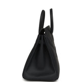 Pre-owned Hermes Birkin Shadow 25 Caban Swift Palladium Hardware - Thumbnail View 3
