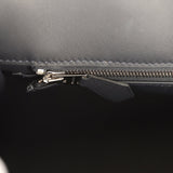 Pre-owned Hermes Birkin Shadow 25 Caban Swift Palladium Hardware - Thumbnail View 8