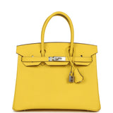 Hermes Birkin 30 Jaune de Naples Epsom Palladium Hardware - Thumbnail View 1