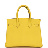 Hermes Birkin 30 Jaune de Naples Epsom Palladium Hardware - Thumbnail View 4