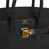 Hermes Birkin 25 Caban Togo Gold Hardware - Thumbnail View 7
