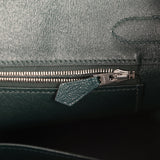 Pre-owned Hermes Birkin 30 Vert Cypress Chevre de Coromandel Palladium Hardware - Thumbnail View 9