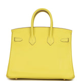 Pre-owned Hermes Birkin 25 Lime Swift Gold Hardware - Thumbnail View 4