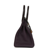 Pre-owned Hermes Birkin 30 Raisin Togo and Matte Alligator Touch Gold Hardware - Thumbnail View 3