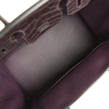 Pre-owned Hermes Birkin 30 Raisin Togo and Matte Alligator Touch Gold Hardware - Thumbnail View 8