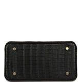 Hermes Birkin 25 Black Matte Alligator Gold Hardware - Thumbnail View 6