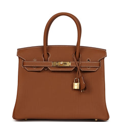 Hermes Birkin 30 Gold Togo Gold Hardware