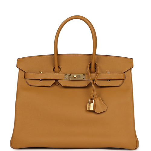 Pre-owned Hermes Birkin 35 Sesame Epsom Gold Hardware