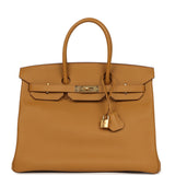 Pre-owned Hermes Birkin 35 Sesame Epsom Gold Hardware - Thumbnail View 1