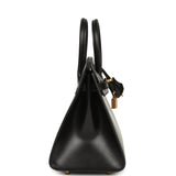 Hermes Birkin Sellier 25 Black Box Gold Hardware